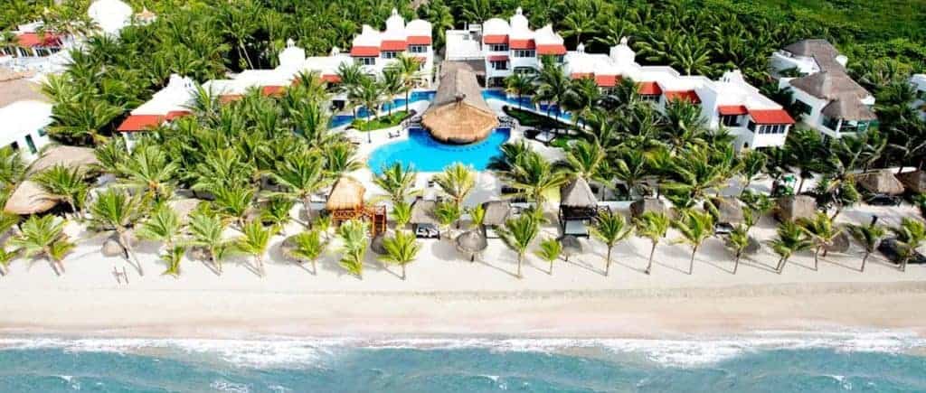 Hidden Beach aerial view clothing optional resort - Mexico Coast