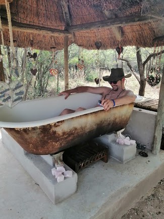 bath tub and naked man