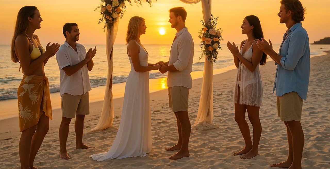 Clothing-Optional Destination Wedding