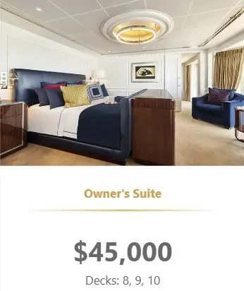 Oceania Allura Owners Suite