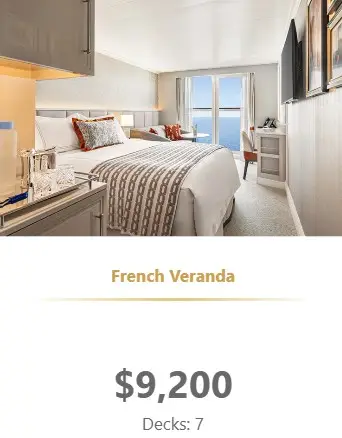 Oceania French Veranda Morocco 2027