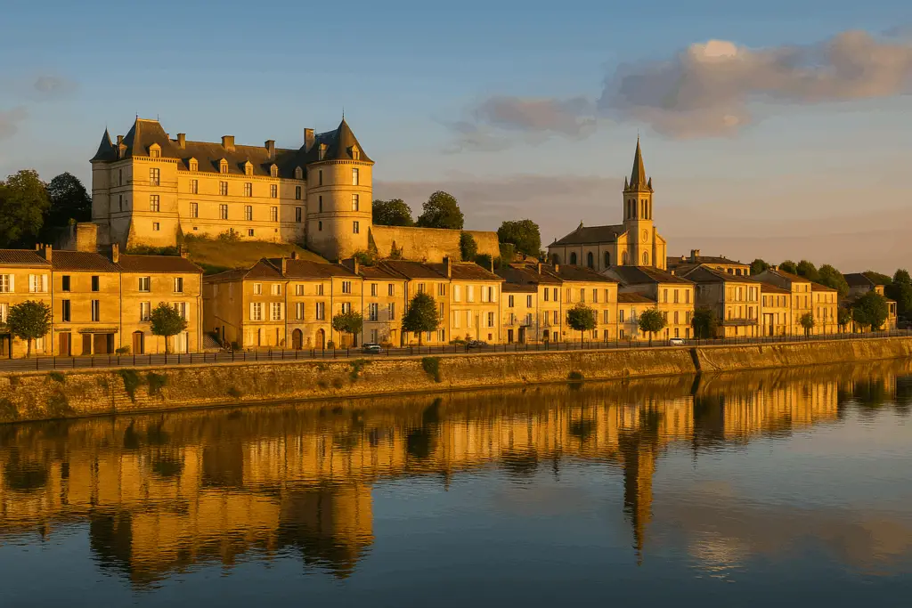 Château de Cadillac and Garonne riverfront on Bordeaux swinger cruise day trip