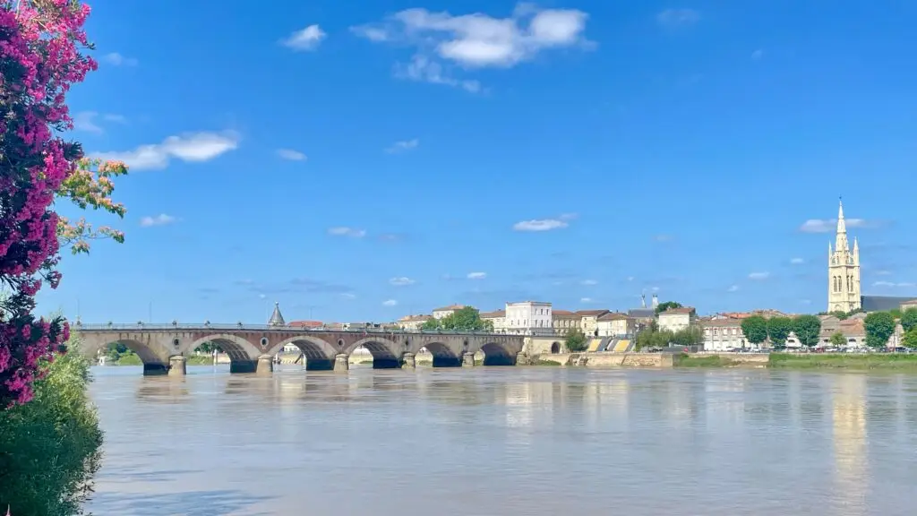 Libourne Pont de Pierre over the Dordogne on a couples swinger cruise