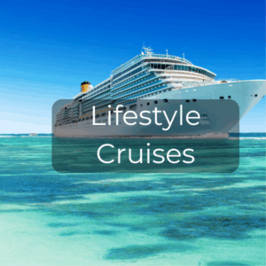 Cruise ship on turquoise water representing adults-only lifestyle swinger cruises