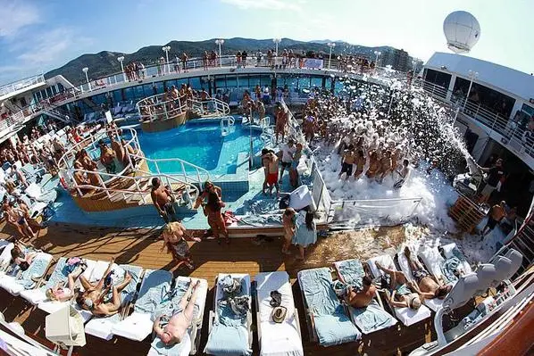 Nude cruise vacation for adults on a clothing optional cruise