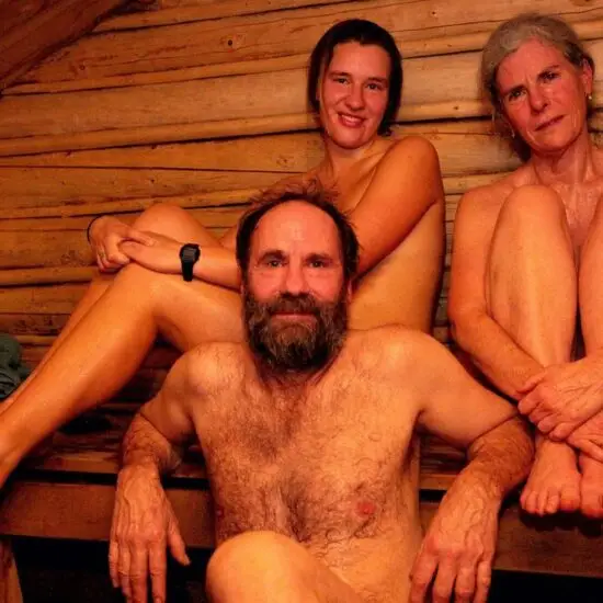 Guests enjoying the warm sauna experience at Barefeet Naturist Resort in Bangkok