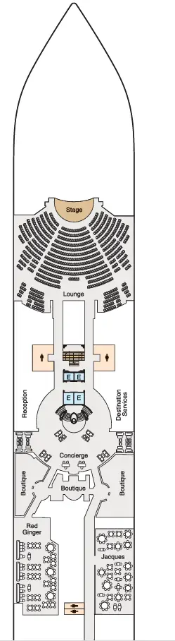 Oceania Riviera ship deck 5 plan