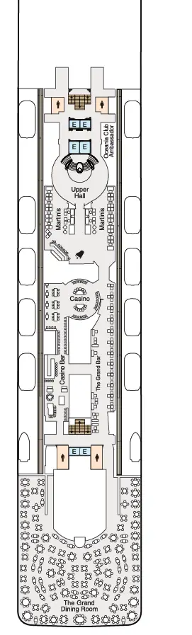 Oceania Riviera ship deck 6 plan