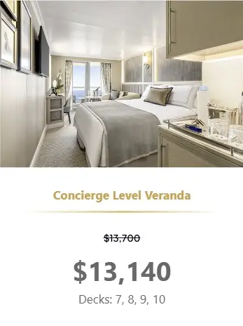 Desire Seductive Mediterranean 2026 Concierge Level Veranda