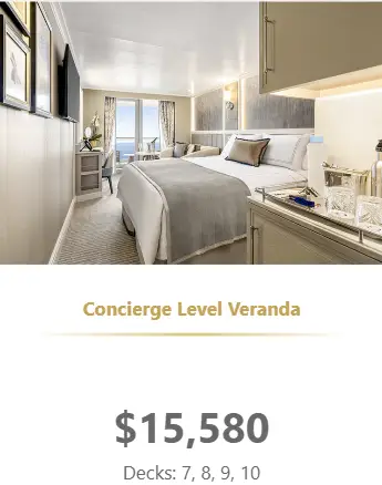 Desire Lisbon to Morocco 2027 Concierge Level Veranda