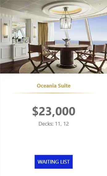 Desire Seductive Mediterranean 2026 Oceania Suite