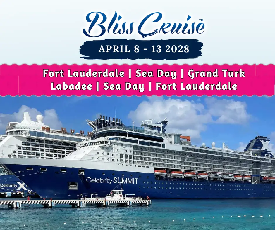 Bliss Cruise April 2028 adults only Swinger cruise aboard Celebrity Summit sailing from Fort Lauderdale to Grand Turk and Labadee