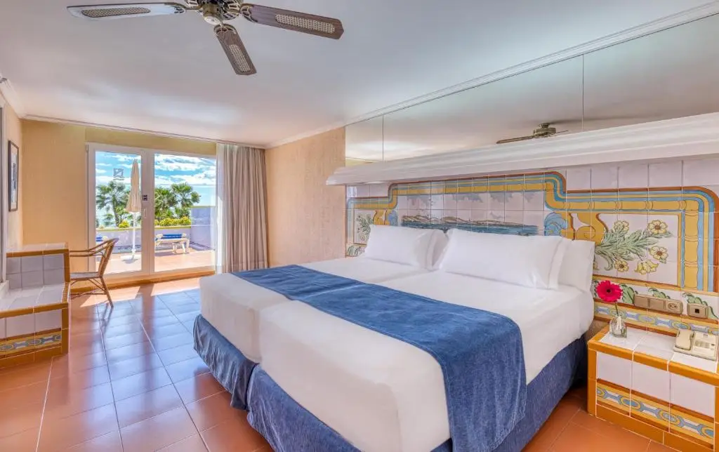 Nude resort Spain Vera Playa guest room with private balcony near a renowned naturist beach