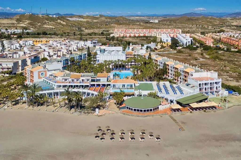 Nude resort Spain Vera Playa located directly on one of Spain's best and most famous naturist beaches