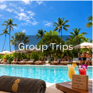 Poolside resort scene highlighting adults-only swinger resort takeovers for swinger travel